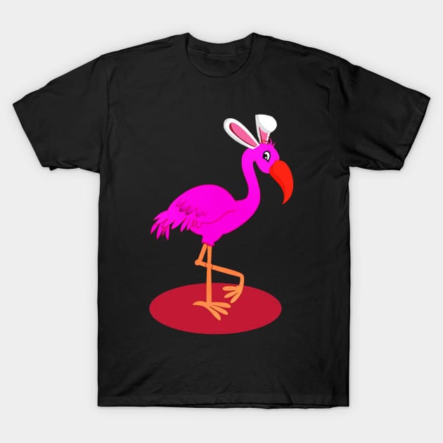 Flamingo Easter T-Shirt by elenaartits
